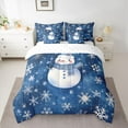 thumbnail image 2 of Castle Fairy Cute Snowman Twin Bedding Sets 7-Piece for Female Men Women,Merry Christmas Bedding Comforter Set Microfiber,Happy Winter Xmas Snowflakes Breathable Sheet Sets,Microfiber Bedroom Decor, 2 of 8