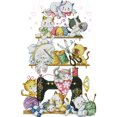 thumbnail image 2 of Kits de Punto de cruz DIY Likrtyny Bordado parcial gato lienzo estampado 14CT, 2 of 9