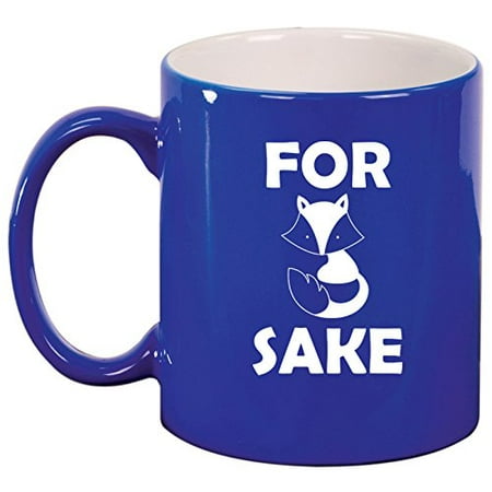 

Ceramic Coffee Tea Mug Cup For Fox Sake (Blue)