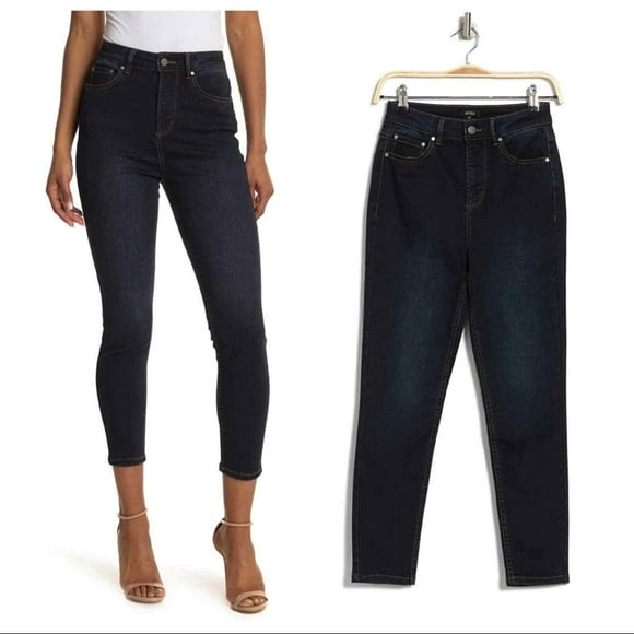 AFRM Richards Skinny Jeans en Indigo Foncé Lavé Taille 26