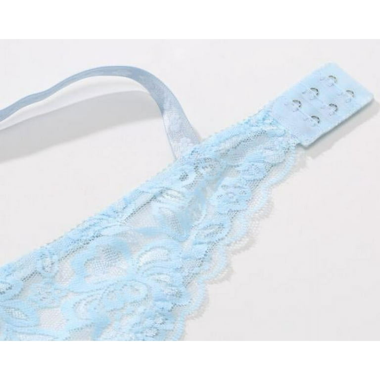 wofedyo push up deep v ultrathin underwire padded lace brassiere bra bu  38b/85b bras for women blue 38b
