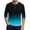 Sky Blue, variant on FRSASU Mens Henley 3/4 Sleeve T-Shirt 3 Button Jersey Baseball Tees Gradient Color Spring Summer Casual Pullover Tops Yellow