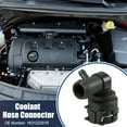 thumbnail image 2 of Unique Bargains Engine Coolant Hose Connector for Audi A3 8P 2003-2013 for VW Beetle 5C 2011-2019  No.1K0122291R Black, 2 of 6