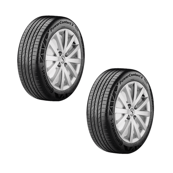 Paquete de 2 llantas 195/55R16 87H FR modelo PowerContact 2 marca Continental.