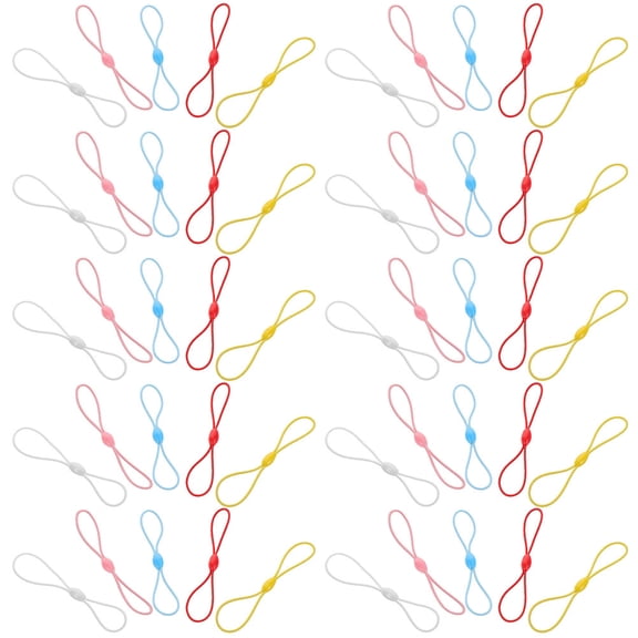 YSNOOWE 200Pcs Portable Elastic Finger Ring Lanyard for DIY Phone Charm Personalization