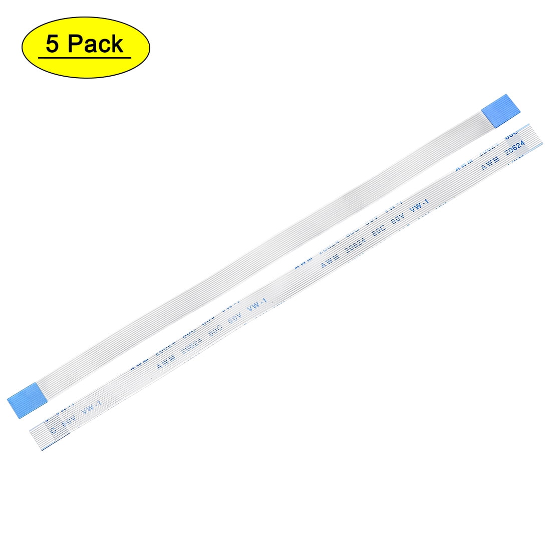 Câble plat flexible 12 broches 0.5mm Pas 150mm FPC FFC Câble ruban 5Pcs(A Type