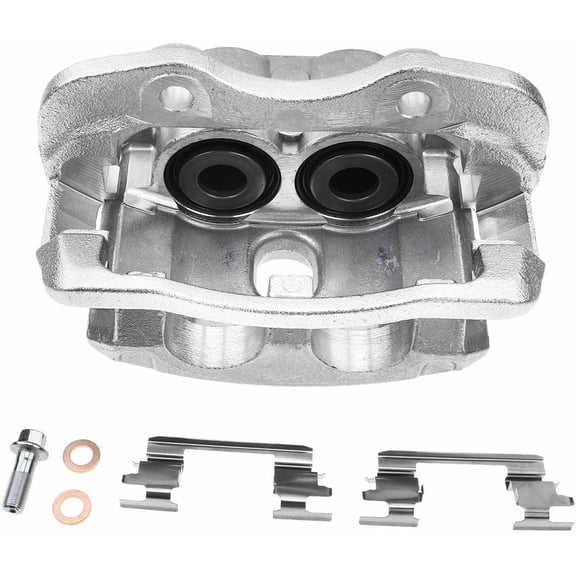 A-Premium Rear Disc Brake Caliper Assembly with Bracket Compatible with Select Chevy, Cadillac and GMC Models - Escalade/Tahoe/Avalanche 1500/Yukon 2002-2006, Express/Silverado/Suburban/Sierra 1500