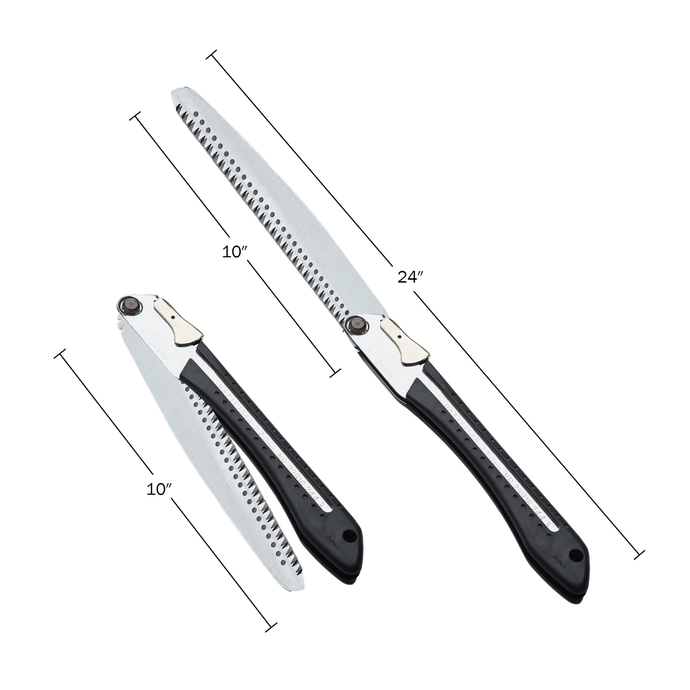 Kings County Tools 10” Folding Hand Saw for Wood Cutting and Tree Pruning