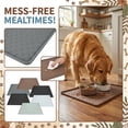 thumbnail image 3 of Silicone Pet Food Mat Waterproof Leakproof Placemat with Raised Edges Non-Slip Heavy Duty Floor Protector for Cats and Dogs Supplies 24x16 Inch, 3 of 4