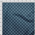 thumbnail image 4 of oneOone Viscose Jersey Blue Fabric Block Craft Projects Decor Fabric Printed By The Yard 60 Inch Wide, 4 of 4