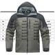 thumbnail image 3 of Ceisia Men's Regular Fit Waterproof Windproof Fleece-Lined Softshell Jacket | Outdoor Hooded Multi-Functional Jacket Gifts, 3 of 9