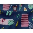 thumbnail image 5 of oneOone Viscose Jersey Navy Blue Fabric Summer Beach Quilting Supplies Print Sewing Fabric By The Yard 60 Inch Wide, 5 of 7