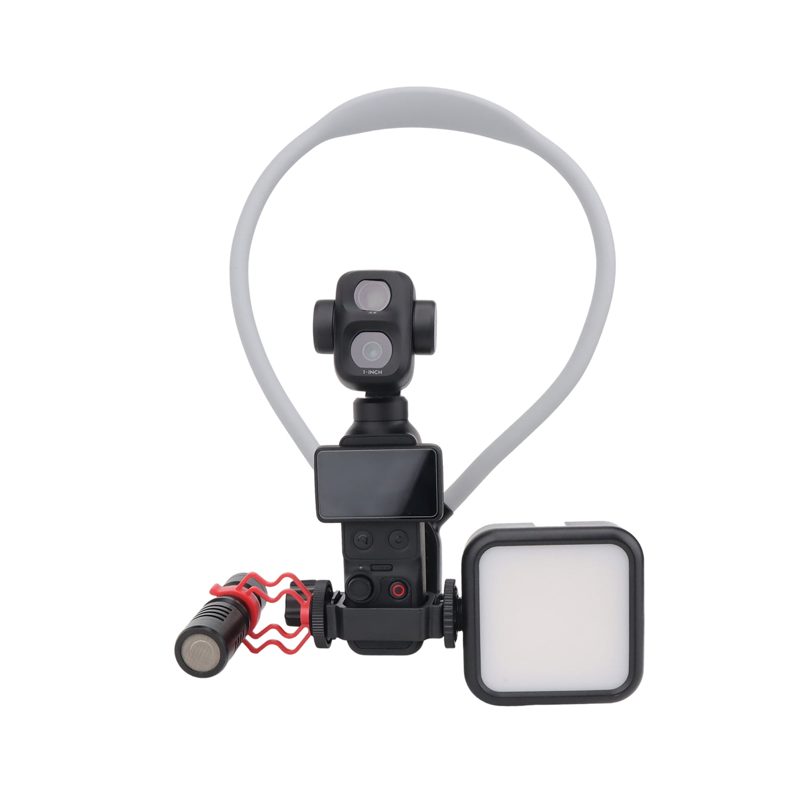 Neck Mount Hand Free Video Vlog Neck Selfie Holder for DJI Pocket 4P/4/3 Handheld Gimbal Camera Accessories