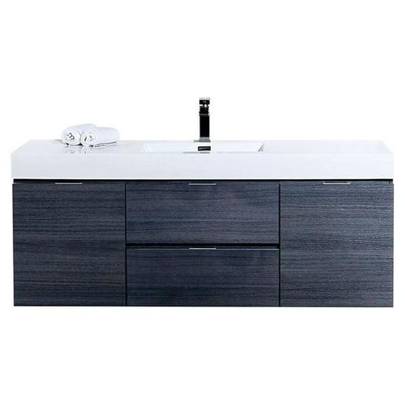 Kube Bath  Bliss 59-inch Single Sink Bathroom Vanity