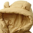 thumbnail image 3 of SGMVNU Toddler Winter Coats Puffer Padded Jacket, Boys Girls Bear Ear Hoods Zipper Down Jacket, Light Weight Outerwear, Winter Coats for Baby Kids(Size 4-5 Years, nz1023_D-Yellow), 3 of 6