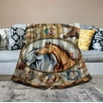 thumbnail image 2 of ARISTURING  Horse Blanket Horse Gifts for Girls Women Horse Decor Bedding, Christmas Birthday Horse Gifts,Gifts for Daughter Friend Horse Lovers,Horse Dream Catcher Flower Print Cute Farm, 2 of 6