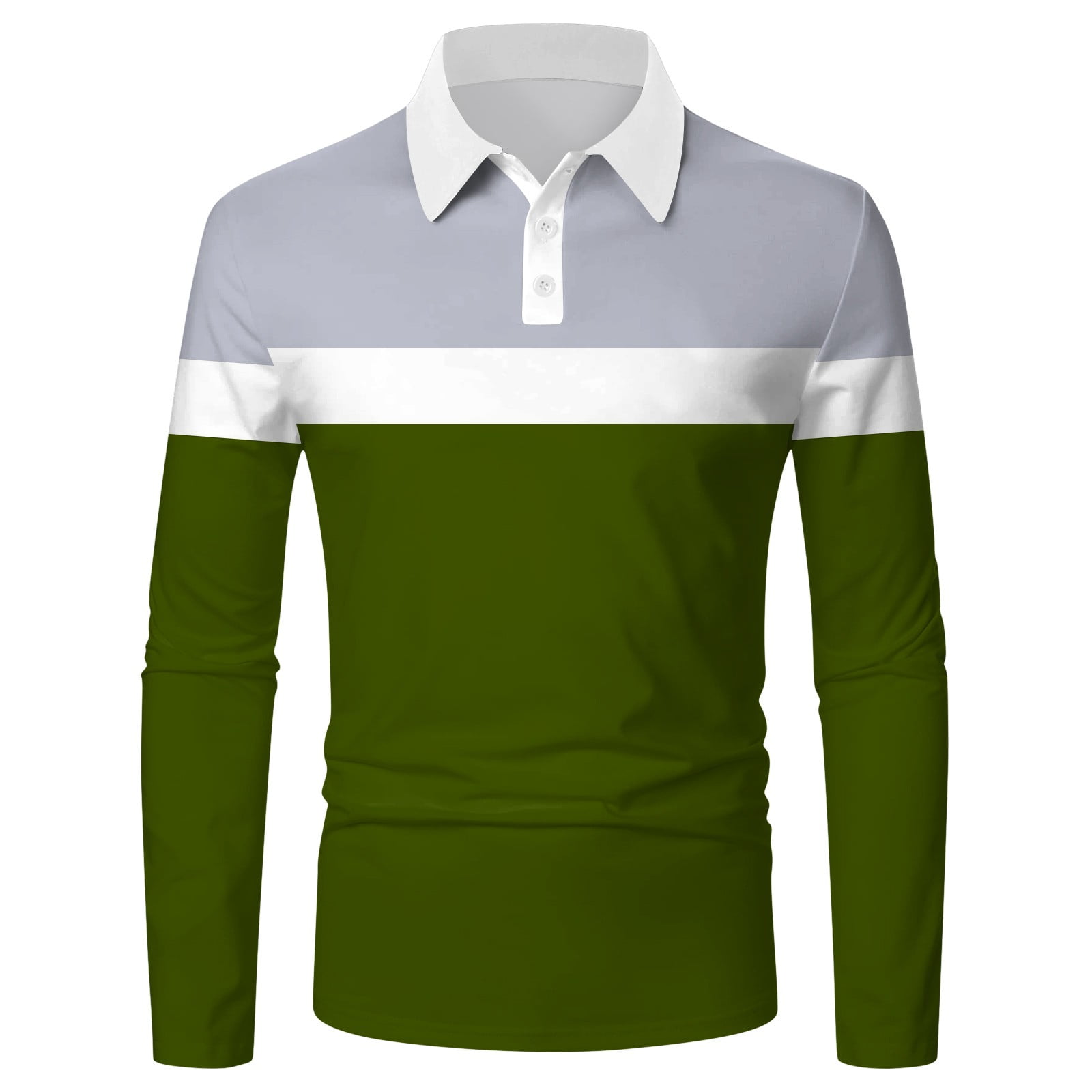 Gubotare Polo T Shirts For Men Men's Long Sleeve Polo Shirts Slim Fit T