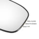 thumbnail image 4 of Reemplazo de vidrio del espejo retrovisor izquierdo y derecho calefaccionado en blanco con respaldo para Honda Accord 03-07, 4 of 6