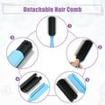 thumbnail image 5 of Unique Bargains Hair Brush 9 Row Styling Brush for Women Detangling Brush Travel Wet Hair Brush for Curly Hair Blue, Black, 5 of 7
