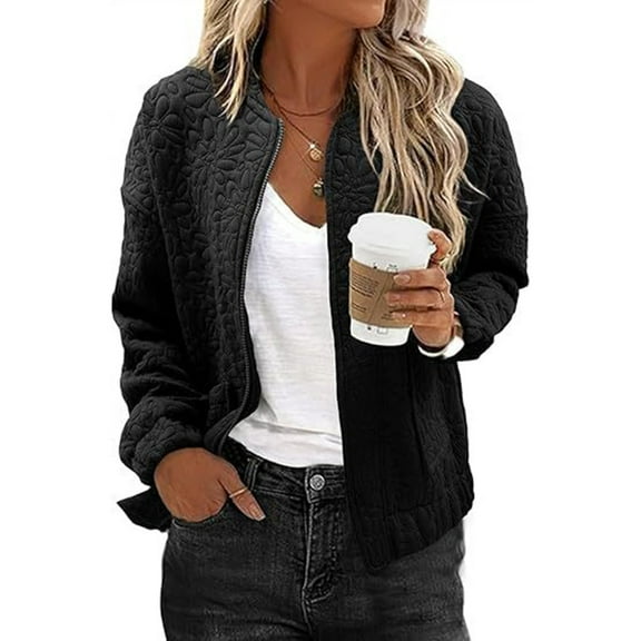 Jackets for Women Spring Fashion Coats Lightweight Zip Up Jackets Casual