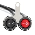 thumbnail image 3 of Manillar faro doble interruptor LED motocicletas piezas de modificación rojo + negro, 3 of 5