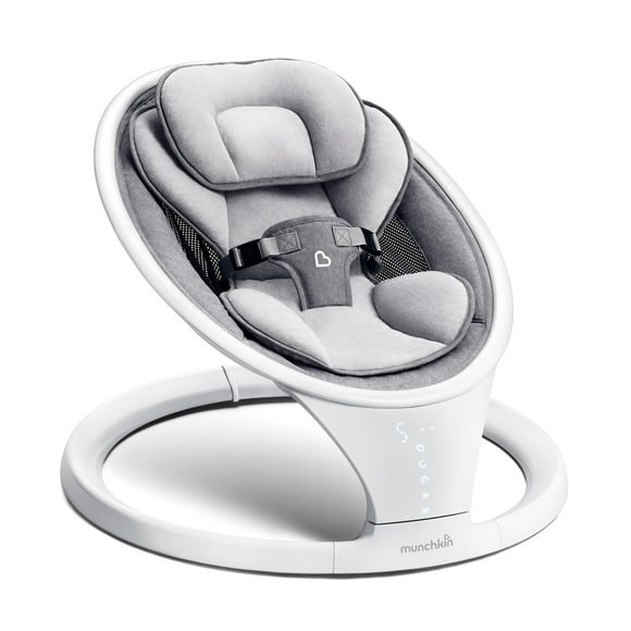 Munchkin Bluetooth Enabled Lightweight Baby Swing with Natural Sway in 5 Ranges of Motion, Includes Remote Control, Baby Swing