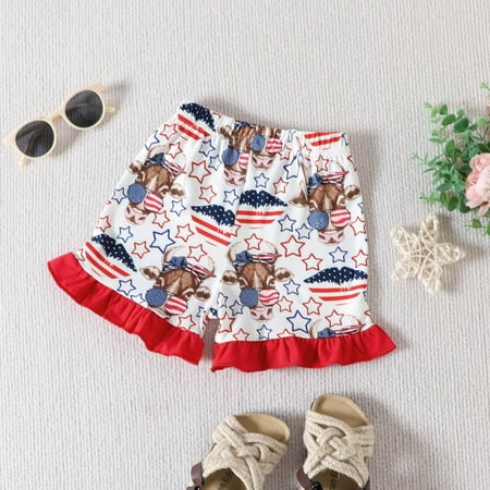 

eczipvz Toddler Kids Baby Boys 4th of July Summer Short Sleeve Independence Day T Shirt Tops Stars Stripes Shorts Outfits Set White