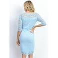 thumbnail image 3 of Floral Scallop Lace V-Neck Maternity Dress, 3 of 3