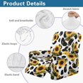 thumbnail image 7 of Jiueut Cow Sunflower Print Recliner Chair Covers, Soft Sofa Slipcover Breathable Reclining Chair Covers with Storage Pockets for Home Use, 7 of 7