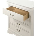 thumbnail image 4 of Glory Furniture Louis Phillipe 4-Drawer Bedroom Chest in White, 4 of 5