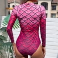 thumbnail image 4 of Maillots de Bain Rash Guards Catégorie de Produit Maillot de Bain et Combinaison de Surf à Manches Longues Zippée devant pour Femmes avec Imprimé Soleil Design Approuvé par le Commerce, 4 of 7