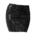 thumbnail image 2 of Moda Mujer Faldas Chica Mini Lentejuelas Corto Bling Wrap Falda Streetwear Negro SM SunniMix Vestido de moda, 2 of 7