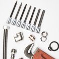 thumbnail image 4 of COMPUKAS 1Set Plated Silver 3 8 Extend Long Bit Wrench Drill Bit Adapter Practical Hand Tool, 4 of 7