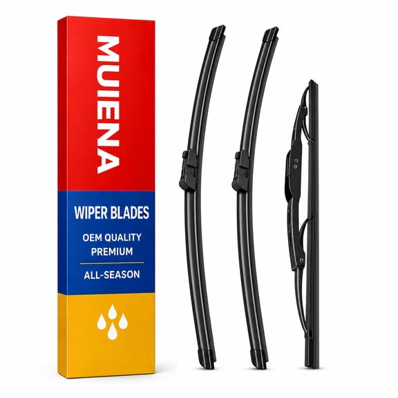 MUIENA Windshield Wipers Replacement for Chevrolet Equinox 2010-2017,GMC Terrain 2010-2017,All-Season Front Rear Wiper Blades-24" 17" 13"(Pack of 3)