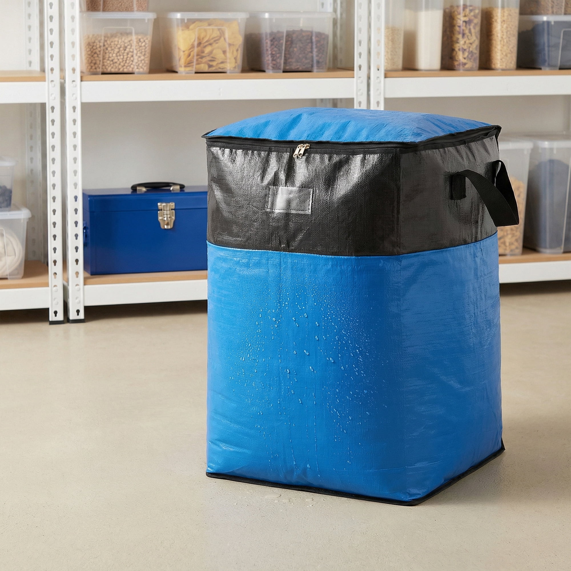 Unique Bargains Storage Bags for Organizing Closet Organizers Blue 19.7"x19.7"x28.3"