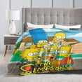 thumbnail image 3 of Simpsons Bed Blanket Super Soft Fleece Throw Blanket Lightweight Warm Cozy Cartoon Blankets Gifts for Kids Adults 40"x30", 3 of 8
