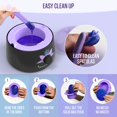 thumbnail image 4 of Forro de silicona Wax Warmer Tress Wellness con espátulas, color morado, 4 of 6