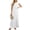 Dress-White, variant on LEKWK Maxi Dresses for Women Sleeveless Crew Neck Tank Dress Side Slit Long Dress Loose Fit Casual Summer Sundress Beach Vacation Daily Wear