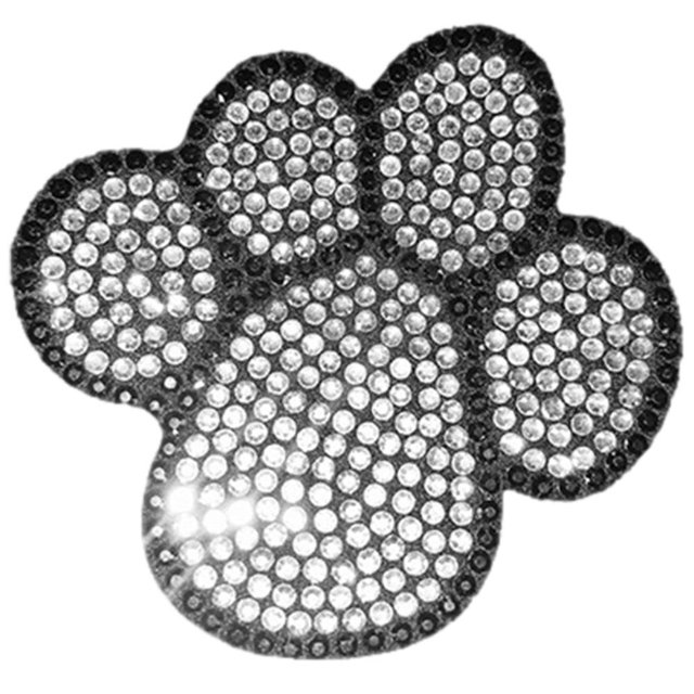 Paw Print Car Decal Waterproof Bling Rhinestone Car Window Sticker