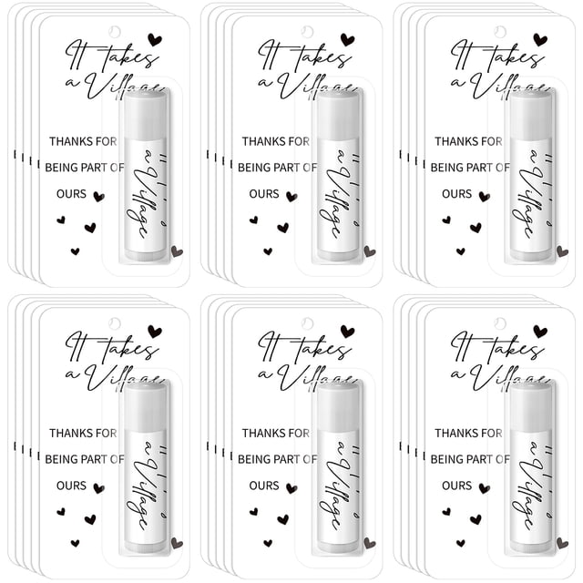 Bálsamo labial Sacubee It Takes A Village Bulk Gift, paquete de 30