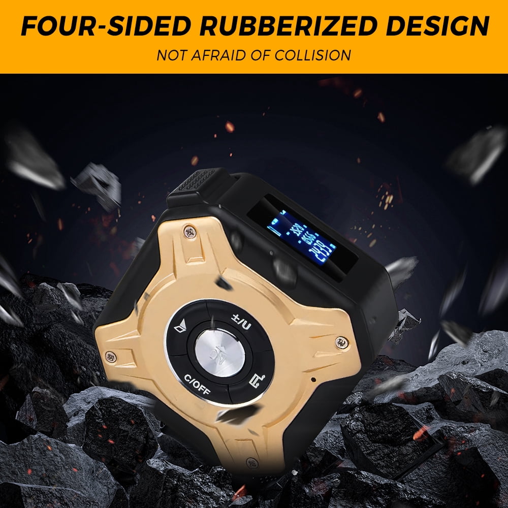 2-in-1 Laser Tape Measure, 197Ft Laser Rangefinder & 16Ft/5m Magnetic Self-Locking Tape with 6 Measurement Modes, Rechargeable Backlit LCD, Belt Clip for Construction DIY Home Renovation