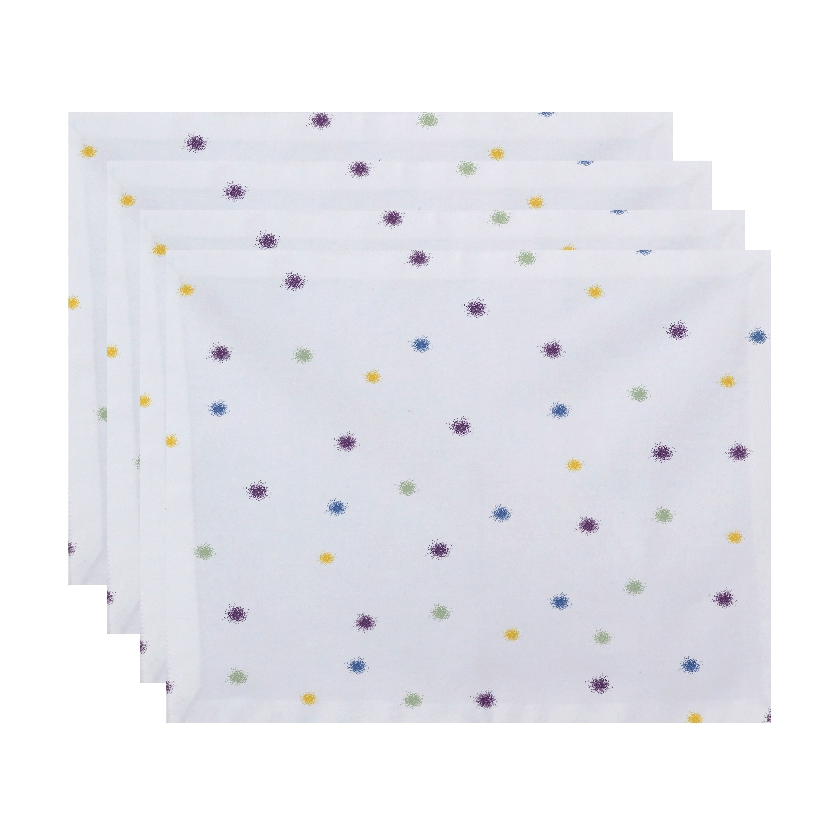 Simply Daisy, 18 x 14 inch, Veggie Dots Placemat (set of 4), Green