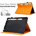 thumbnail image 2 of for Samsung Galaxy Tab S8 2022/Tab S7 2020 11" SM-X700/X706/T870/T875/T878, Premium Luxury PU Leather Cover/Smart Folio with Dual Stand & Auto Sleep/Wake Case Cover with Pen Slot & Card Slots, Khaki, 2 of 9