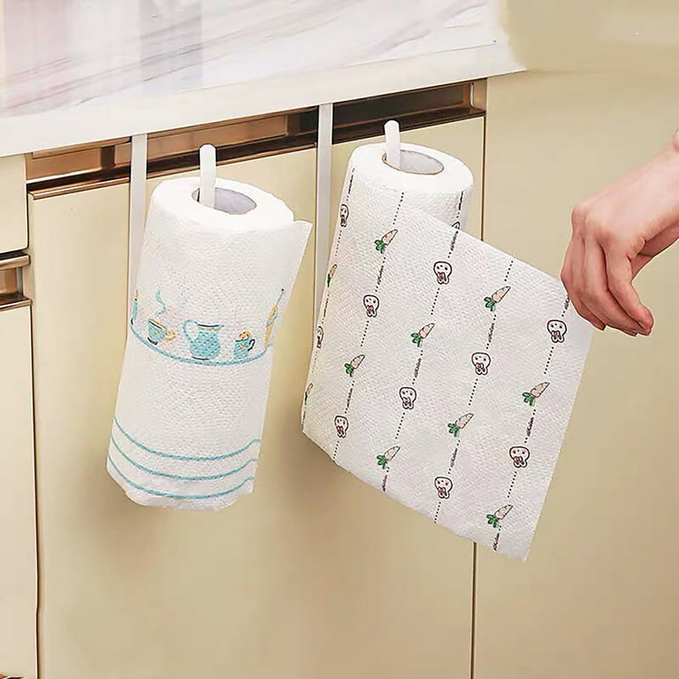 Dream Lifestyle 1 Set Tissue Box Punch Free Anti-drop Convenient Anti-Rust  Waterproof Paper Holder Lightweight Bathroom Paper Roll Holder for Home