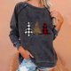 thumbnail image 1 of Puntoco Sudadera con capucha navideña estampada de manga larga para mujer Puntoco Puntoco-2642, 1 of 4