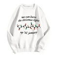 thumbnail image 4 of Fiaer Womens Pullover Sweatshirts Christmas Cute Funny Graphic Plus Size Crew Neck Long Sleeve Baggy Casual Fashion Tops White XL, 4 of 4
