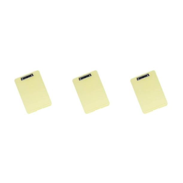 Soidarity Elegante caja de archivo A4 Carpeta de documentos duradera Caja de bloc de notas Organizador Suministro Amarillo Type1 NO1