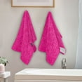 thumbnail image 4 of Hot Pink Flower Patterns Hand Towel Absorbent Bath Towels for Bathroom Sports Gym 28" x 14" Set of 2, 4 of 8