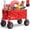 Red, variant on Sekey Heavy Duty Beach Wagon with 9" Wide Balloon Wheels, 600 lbs Capacity, 200L Large Foldable Wagon Cart, Adjustable Handle, All-Terrain Utility Cart for Beach Trips, Sports, and Outdoor Activities