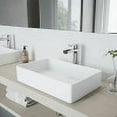 thumbnail image 2 of VIGO Amada Single Handle Single-Hole Bathroom Vessel Faucet in Brushed Nickel, 2 of 11